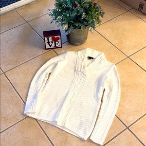 Nautica Women’s White Cable Knit Sweater
